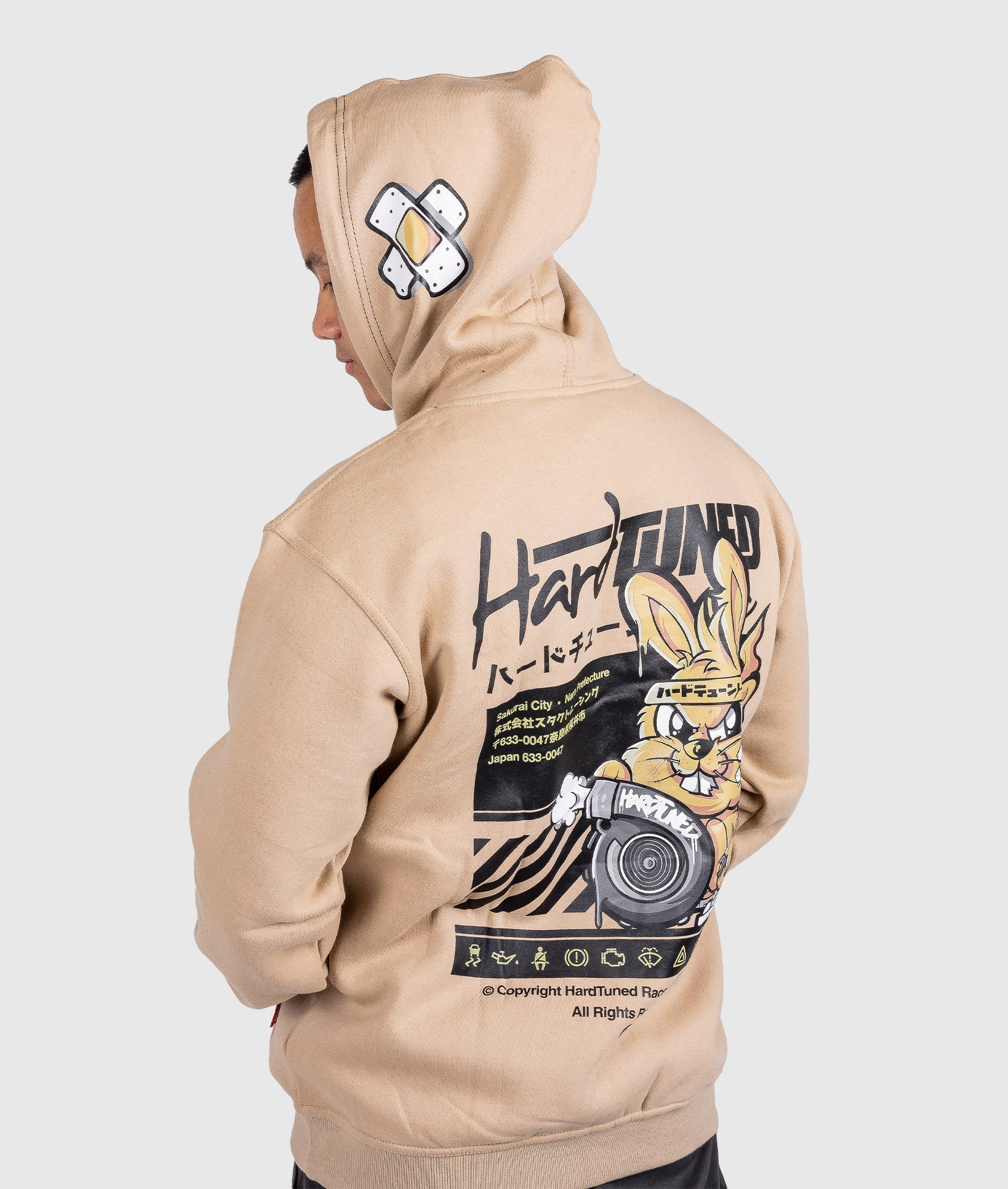 Turbo Bunny Hoodie - Tan - Image 4