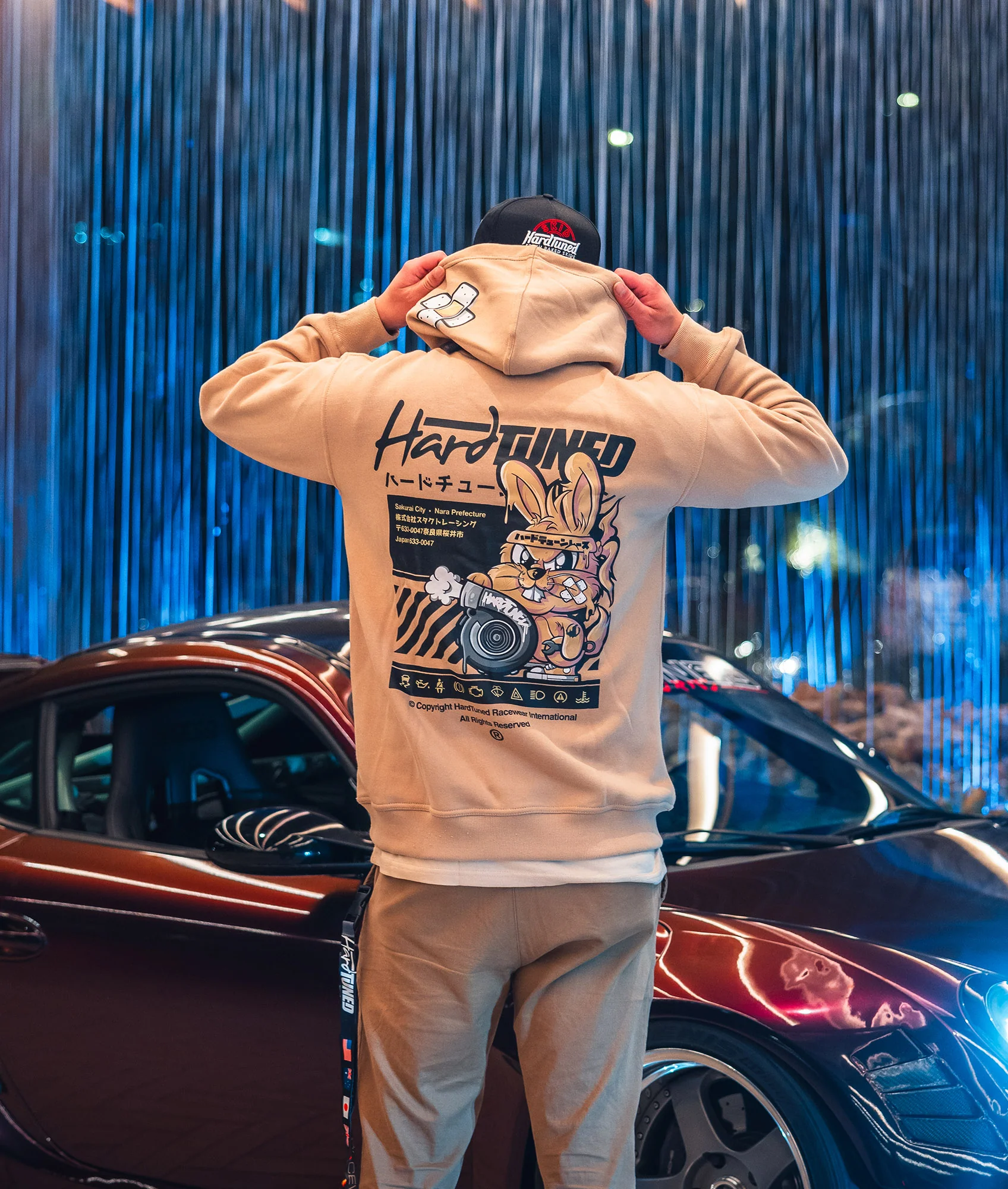 Turbo Bunny Hoodie - Tan - Image 9