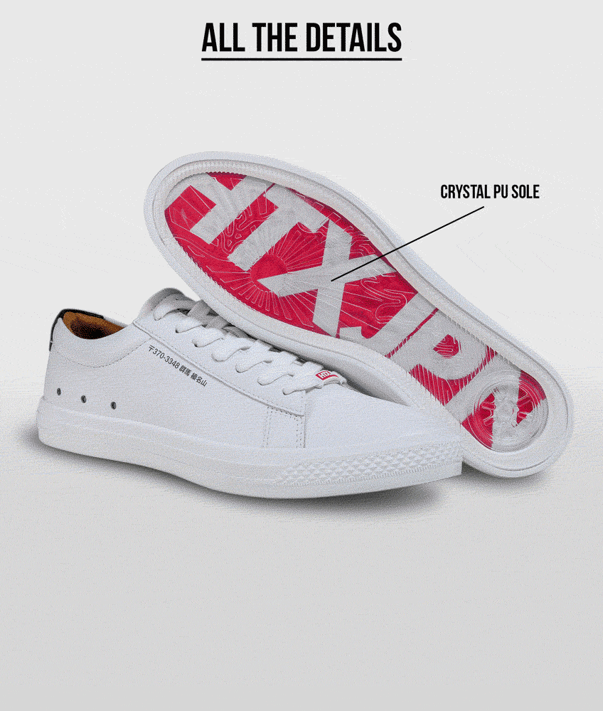HTXJPN Gunma White Sneakers - Image 3