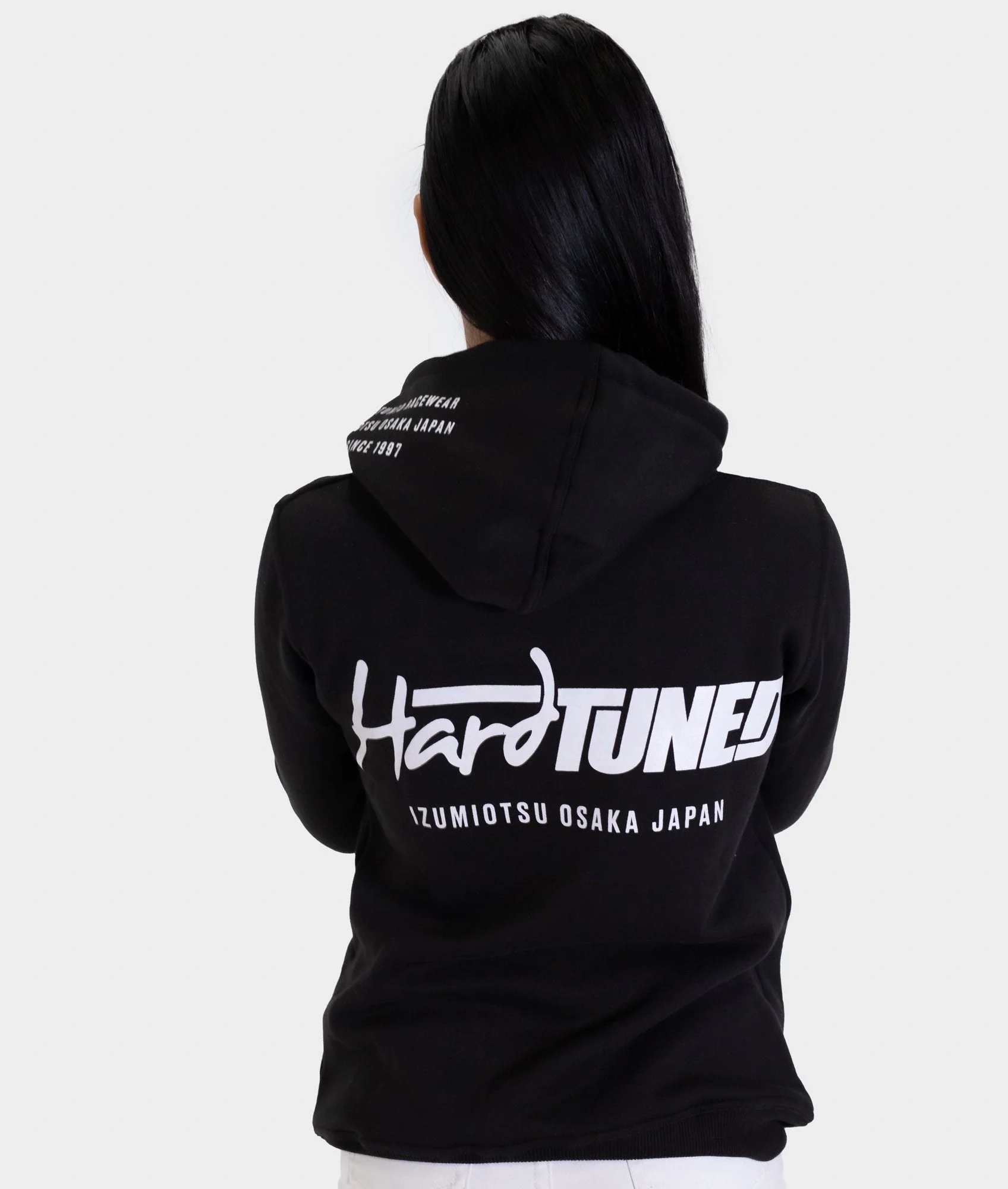HardTuned Kanji Womens Hoodie - Black - Image 3