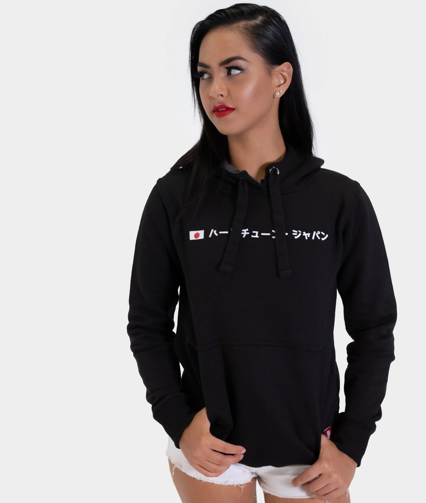 HardTuned Kanji Womens Hoodie - Black - Image 6