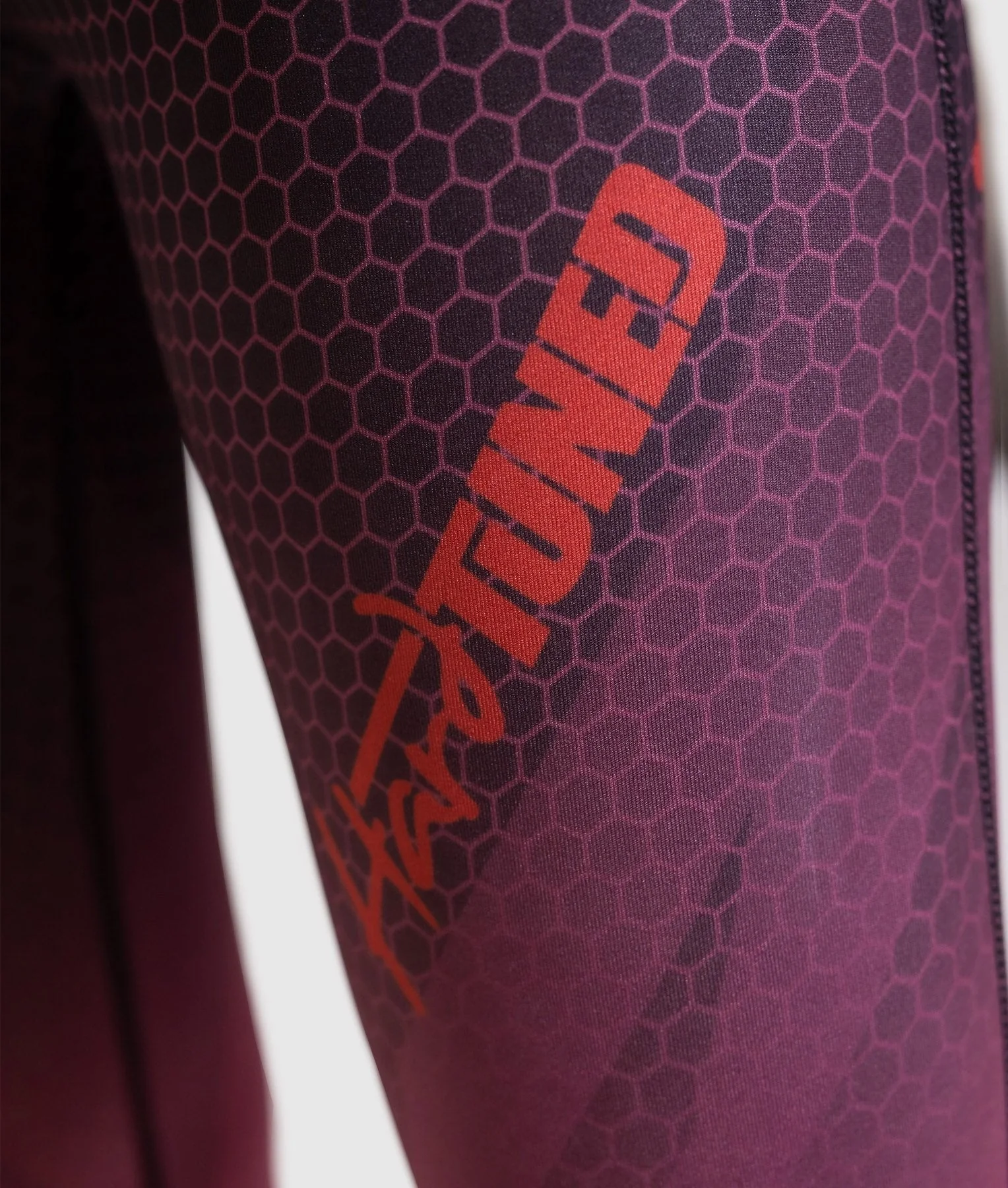 Hex Contour Leggings - Plum - Image 5