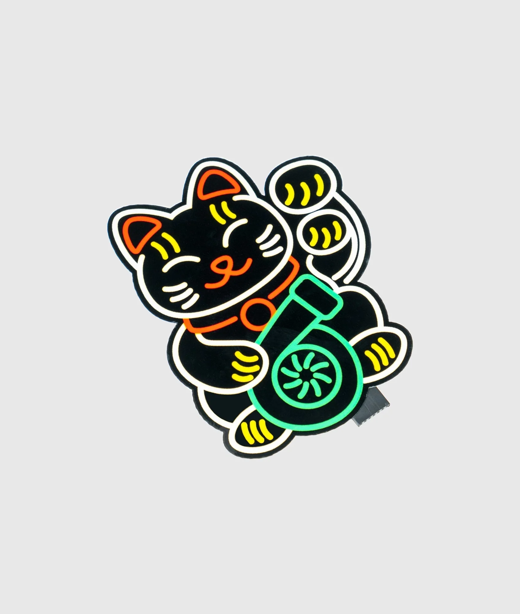 Lucky Cat USB Electric Sticker - Image 3