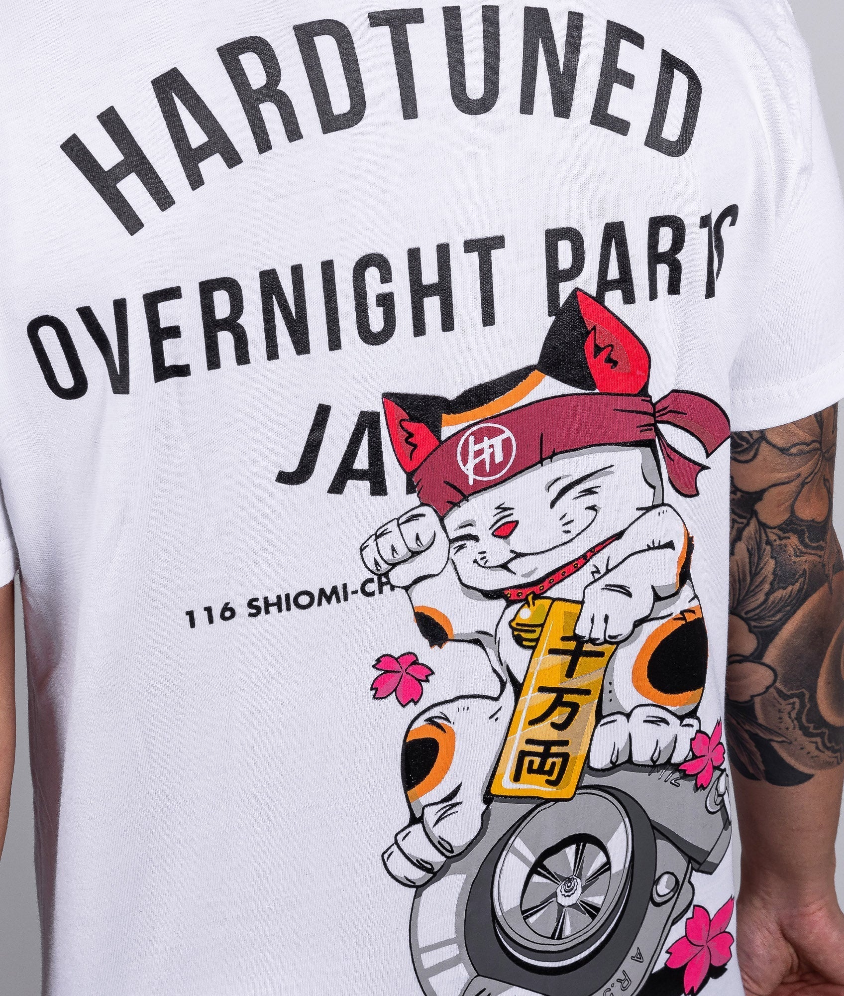 Oversized Overnight Parts Kitty Tee - Image 4