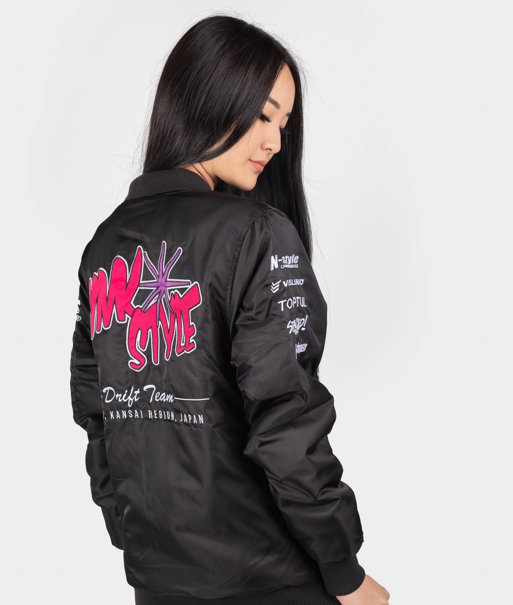 Pinkstyle - Drift Team Womens Bomber Jacket - Image 4