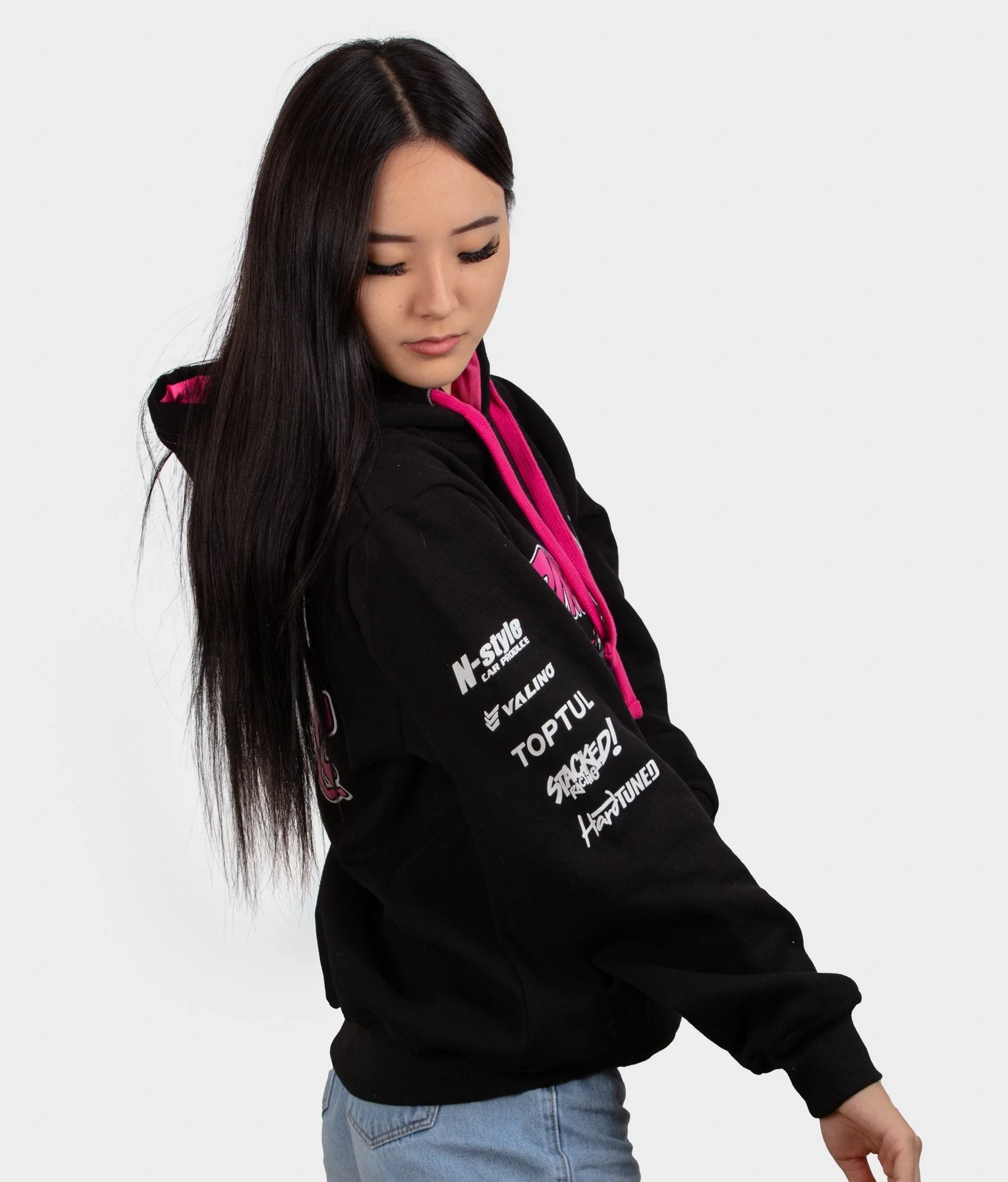 Pinkstyle - Drift Team Womens Hoodie - Image 3
