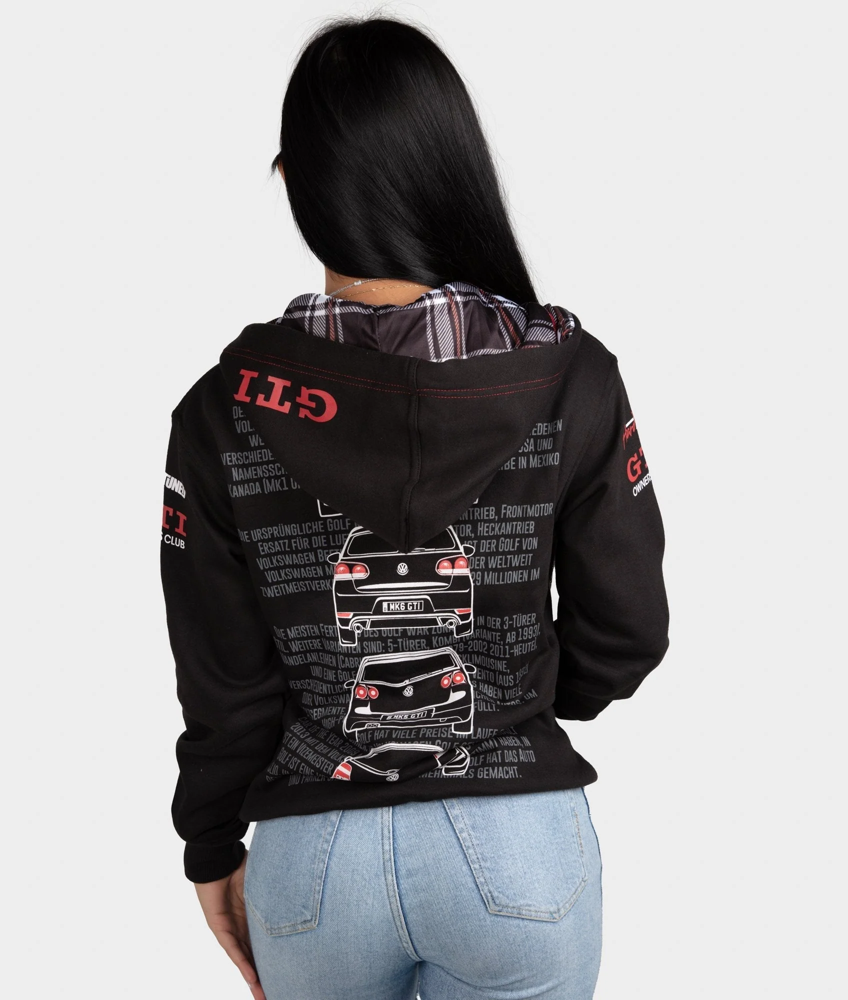 Volkswagen Golf GTI Womens Hoodie - Image 3
