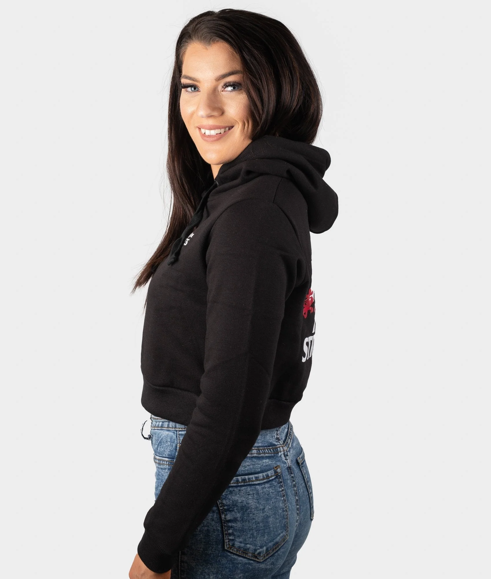 We Run The Streets Womens Cropped Hoodie - Image 6