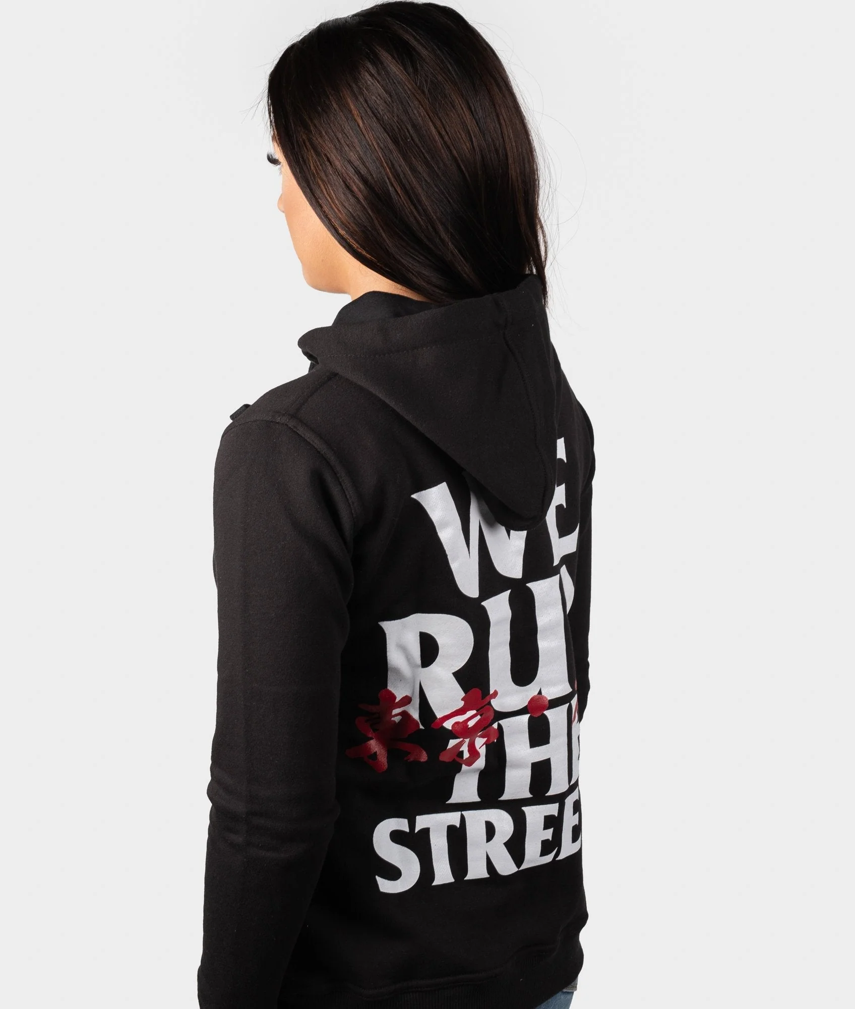We Run The Streets Womens Hoodie - Image 4